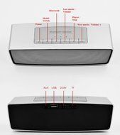 Blueone Outdoor Speaker HIFI Wireless Bluetooth Subwoofer Speakers for Cell Phones - Silver N3