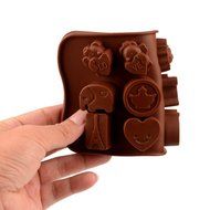 inkint 15-cavity Silicone Baking Mold Decorating DIY Mold Non-stick with Different Shape for Making Homemade Chocolate... N5