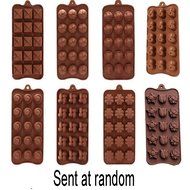 3 Packed/Random style,15 Cavity Easter Eggs Robot Star Pyramid Heart Shell Ice Cube Chocolate Candy Silicone Pan...