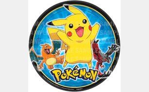 Pokemon Pikichu Edible Image Photo 8" Round Cake Topper Sheet Personalized Custom Customized Birthday Party