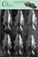 Cybrtrayd N053 Bass Fish Bars Chocolate Candy Mold with Exclusive Cybrtrayd Copyrighted Chocolate Molding Instructions