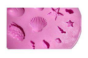 Wocuz MK582 Silicone Mini Shell Starfish Shapes Fondant Mold Candy Making Mold Cake Decoration Gum Mould N5