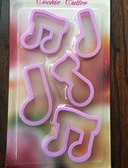 Music notes musical instruments cookie cutter set N2