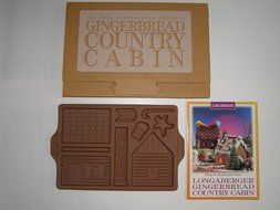 1997 Longaberger Pottery Gingerbread Holiday Home Mold N4