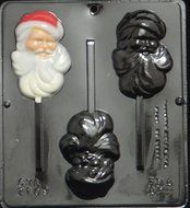 Classic Santa Lollipop Chocolate Candy Mold Christmas 2109