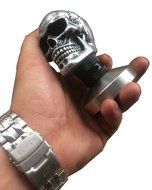 SMKF NEW Stainless Steel Coffee Tamper Barista Espresso Skull Tamper 58mm Base Coffee Bean Press N4