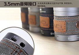 Remax,Bluetooth Speaker Bass Hifi Mini Portable with Aux Wireless MP3 Music Stereo Sound Box(light blue) N7