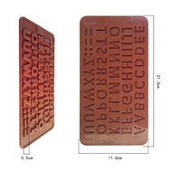 WMSTUDIO Chocolate Mold,DIY 26 Letters of the Alphabet Silicone Kitchen Baking Candy and Soap Molds