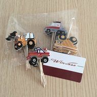 Winrase&reg; Pack of 24 Cute Construction Vehicles Kids Party Decoration Paper Cupcake Toppers (Construction Vehicles) N4