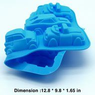Silicone Cars Jello Chocolate Pudding Baking Mould Cake Decoration DIY Pan 8Cav N3