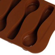 Delight eShop Silicone Baking Mould Spoon Design Chocolate Cake Biscuit Candy Jelly Soap Mold N6
