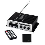 Lepy LP-V9S Digital 2x25W Mini Hi-fi Stereo Power Amplifier with Remote Control and 3A Power Cable Support USB... N7