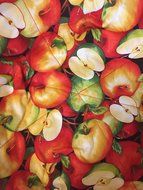 Apples, Fruit handmade, Hot Cold Plate Cozy,Microwave Plate Cozie,Fabric Trivet,Hot pad,Pot Holder,Cotton Fabric... N4