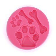 KookieMonsta Dog Bone Shapes Cupcake Top Decoration Small Pastry Mold for Cake Decoration N4