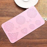 Fondant Cake Silicone Lace Mold Decoration Butterfly Bows Flowers N5