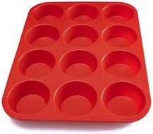 BakeMaster Silicone Muffin Pan Silicone Cupcake Pan 100% Food Grade Silicone Quiche Pan BPA free Non stick Red... N5