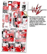 Checker Skull Splatter Red - Decal Style Vinyl Skin fits Keurig K10 Mini Plus Coffee Makers (KEURIG NOT INCLUDED) N3