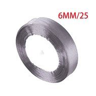 25 yards/roll 6mm Single Face Satin Ribbon Decor Gift Packing Christmas Ribbons-Dark Green N27