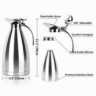 Vacuum Insulated Carafe 304 Stainless Steel Double-wall Vacuum Coffee Pot Insulated Cafetiere/carafe/ Jug Flask... N5