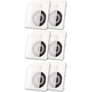 Acoustic Audio CS-IW830 In Wall 8" Speaker 3 Way Home Theater 3 Pair Pack 2100 Watt CS-IW830-3PR