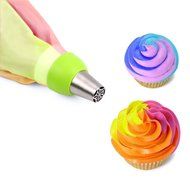 Piping Bags, MCIRCO 3 X ColorSwirl 3-Color Coupler for Large Size Russian Piping Tips and 3 X Reusable Pastry... N33