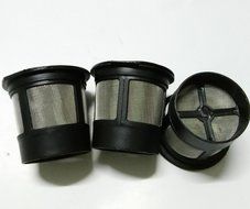 3Pcs Reusable Single Cup Solo Coffee Filter Pod K-Cup Basket Stainless Mesh Coffeemakers N4