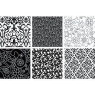 Floral Texture Mat Sheet Set of 6