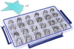 Piping Bags, MCIRCO 3 X ColorSwirl 3-Color Coupler for Large Size Russian Piping Tips and 3 X Reusable Pastry... N39