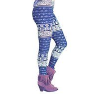 PHOTNO Casual Women Lady Skinny Geometric Print Stretchy Jegging Pants Slim Leggings N64