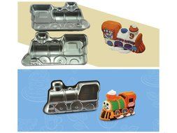 Anyana 3d Thomas Train Double Sided Cake Pan Tin Aluminium Fondant Mould Baking Tools