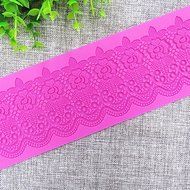 Sher Flower Line Sugar Dress Silicone Lace Mat, Silicone Mat Lace Border of Cake, Silicone Mold N2