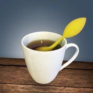 AKOAK Set of 2 Premium Food Grade Silicone and Stainless Steel Ball Loose Leaf Tea Infuser(Yellow)