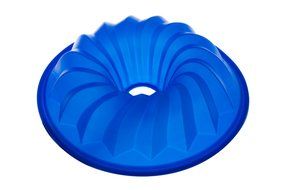 The Clever Cuisine Silicone Spiral Bundt Gelatine (Jell-O) and Cake Pan with Thick Mold to Keep Consistent Form... N4
