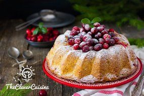 The Clever Cuisine Silicone Spiral Bundt Gelatine (Jell-O) and Cake Pan with Thick Mold to Keep Consistent Form... N6