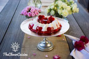 The Clever Cuisine Silicone Spiral Bundt Gelatine (Jell-O) and Cake Pan with Thick Mold to Keep Consistent Form... N7