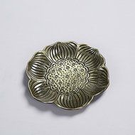 CCWY Creative coasters high-end Kung Fu tea accessories alloy of copper-bronze color Teacup, tea cup tea mats... N3