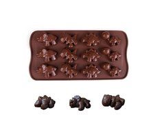 ME.FAN&trade; 4pc Chocolate Molds - Candy Molds - Silicone Molds - Ice Molds - Silicone Backing Molds DIY Pig Faces... N5