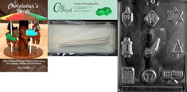 Cybrtrayd R006 Jewish Assortment Chocolate Candy Mold with Exclusive Cybrtrayd Copyrighted Chocolate Molding Instructions... N3