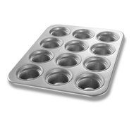 Chicago Metallic 43555 Glazed Aluminum Large-Crown 12 Cup Muffin Pan