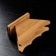 Coffee Filter Holder, Saebye Renewable Bamboo Fan Shape Coffee Filter Dispenser Rack Shelf N4