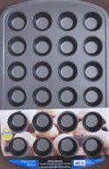 Mainstays NON STICK 24 Cup MINI MUFFIN PAN Approx. 17" x 10-3/4"