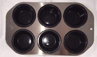 Solara Cup Cake Pan - Durable Non-stick Silicone Bakeware, Dishwasher and Microwave Safe N4