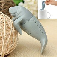 1pcs, Silicone for Manatee Sea for Manatea Infuser Loose Tea Leaf Spice Strainer Filter Diffuser N6