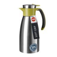 Emsa 18/10 Stainless Steel Soft Grip Carafe, 34-Ounce, Black N24
