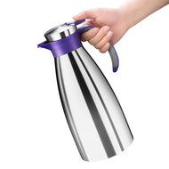 Emsa 18/10 Stainless Steel Soft Grip Carafe, 34-Ounce, Black N25