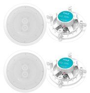 Pyle PWRC82 400W 8-Inch 400W 2 Way Indoor/Outdoor Waterproof Ceiling Speakers (4 Pack)