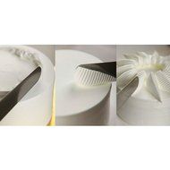 Offset Icing Spatula Set with Wood Handle - Angled Flexible Blade - Professional Cake Decorating Tool 6",8"&amp;10... N14