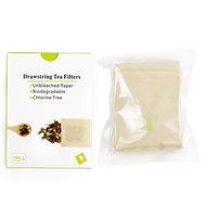 Tea Filter Bags with Drawstring, Disposable Tea Infuser, Paper Tea Bag Unbleached, 100 Count N2