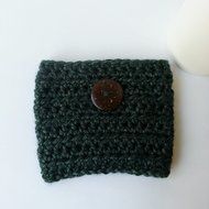 Coffee Cup Sleeve in Rustic Green N3