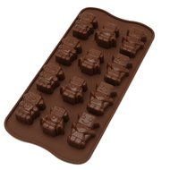 Always Your Chef 12 Cavities Robot Shaped Silicone Candy Making Molds Cake Making Cups Chocolate DIY Molds Ice...